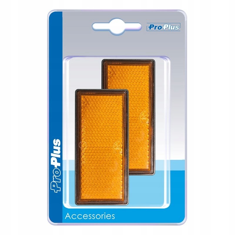 Reflector 85x39mm yellow, self-adhesive, rectangular