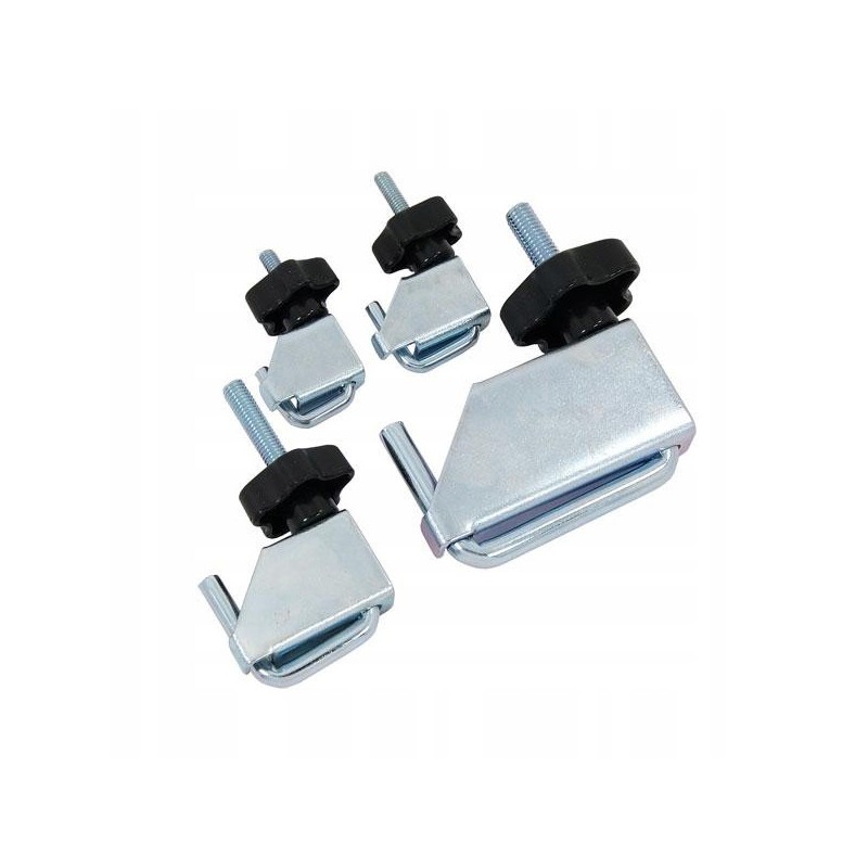 Clamps for cooling hoses and rubber lines