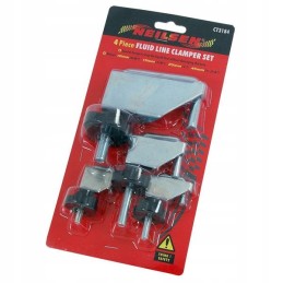 Clamps for cooling hoses and rubber lines