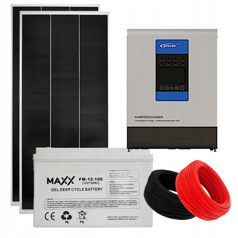 Solar kit solar panel 800w 100ah