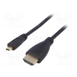 1 pcs x AKYGA - AK-HD-15R - Cable, HDMI 1.4, HDMI plug,micro HDMI plug, 1.5m, black