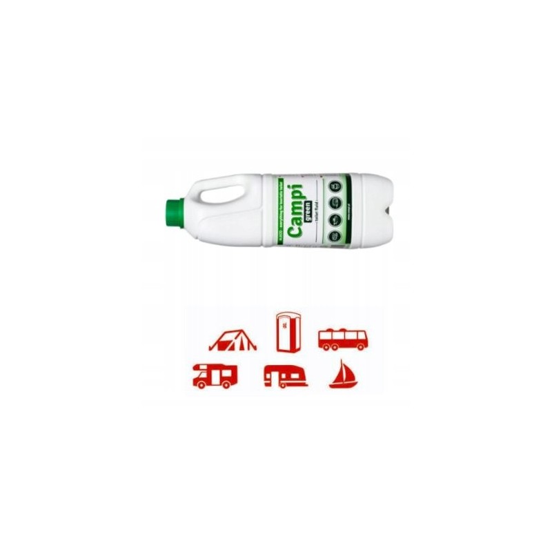 Fluid for tourist toilets campi green 2l toilet