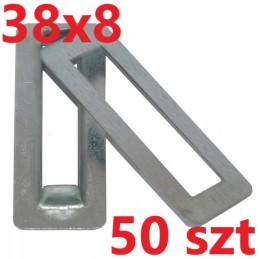 Rectangular tarpaulin eyelets, galvanized, 38x8, 50 pcs