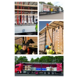 Transport belt 4m 2t 35mm for the container strip, green