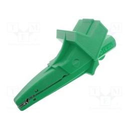 1 pcs x ELECTRO-PJP - 5004-LM-IEC-GN - Crocodile clip, 20A, 1kVDC, green, Grip capac: max.25mm