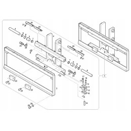 A set of seals for the travel cylinder of Linde forklifts