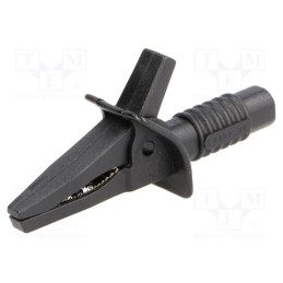 1 pcs x CLIFF - FCR7940 - Crocodile clip, 10A, black, max.25mm, Connection: 4mm socket