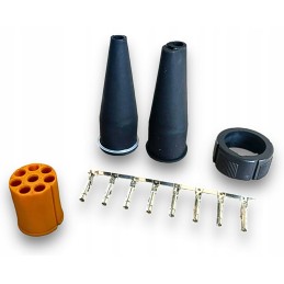 Bayonet 8pin connector plug, yellow left, multipoint v