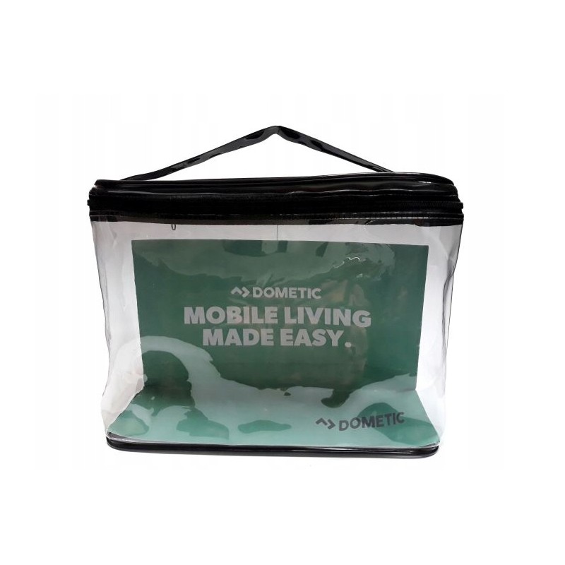 A bag for a promotional set of Dometic sanitary chemicals in WA