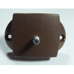 Plastic bathroom lock for camper trailer in the wall