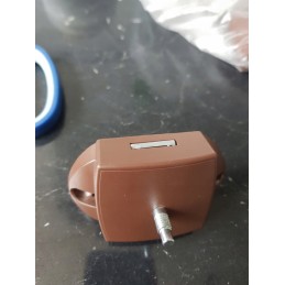 Plastic bathroom lock for camper trailer in the wall