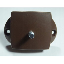 Double-sided push-in bathroom lock for a boat or a yacht