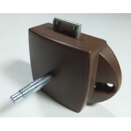 Double-sided push-in bathroom lock for a boat or a yacht