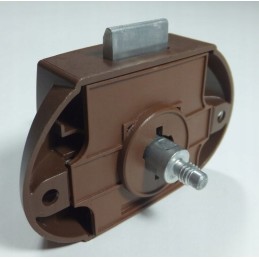 Double-sided push-in bathroom lock for a boat or a yacht