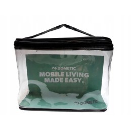 A bag for a promotional Dometic chemical set