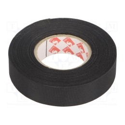 1 rol x SCAPA - SCAPA 1820N - Tape: textile, W: 19mm, L: 30m, Thk: 0.15mm, rubber, black, -40÷105°C