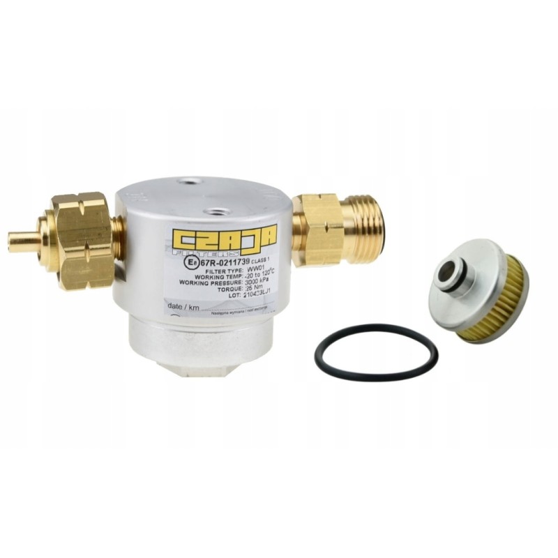 Gas pre-filter for forklift cylinders