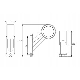 LED marker lamp for trailer trailer tow truck semi-trailer hor 69 ld725 p