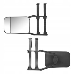 Additional mirror for towing a duo SUV trailer