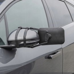 Additional mirror for towing a duo SUV trailer