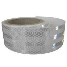 Reflective contour foil tape, white, 3 m