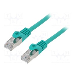 1 pcs x GEMBIRD - PP6-1M/G - Patch cord, F/UTP, 6, stranded, CCA, PVC, green, 1m, RJ45 plug, 26AWG