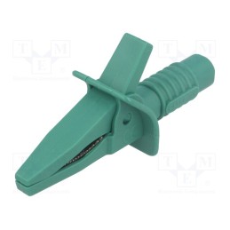 1 pcs x CLIFF - FCR7942 - Crocodile clip, 10A, green, max.25mm, Connection: 4mm socket