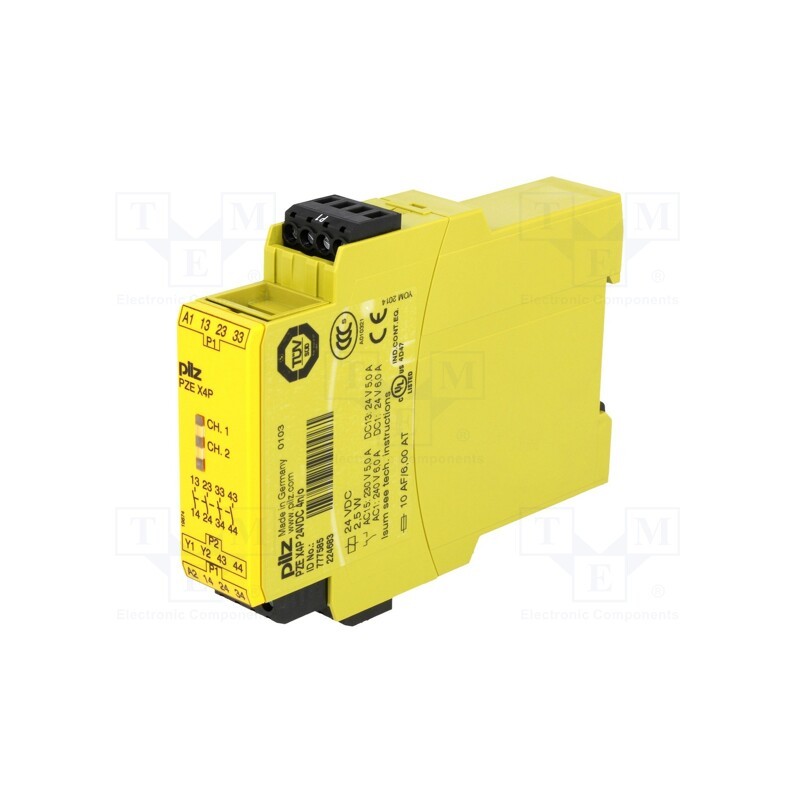 1 pcs x PILZ - 777585 - Module: extension, PZE X4P, Usup: 24VDC, IN: 1, OUT: 4, -10÷55°C, IP40