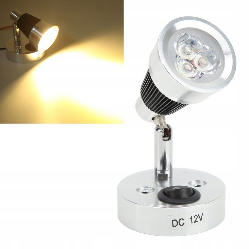 Wall lamp LED lamp 12v rotatable 3w