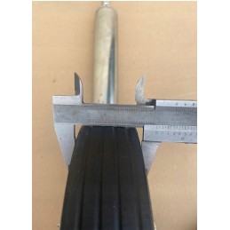 Maneuvering support wheel 150kg fi48 polyamide pb2