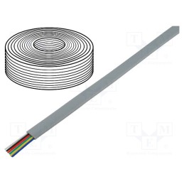 1 m x BQ CABLE - - - Wire, FLRY-B, 1x0.5mm2, stranded, Cu, PVC, yellow-black, 60V, 1.6mm