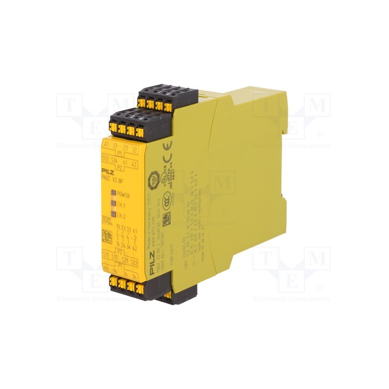 1 pcs x PILZ - 787301 - Module: safety relay, PNOZ X2.8P C, Usup: 24VAC, Usup: 24VDC, IN: 4