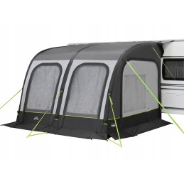Pumped vestibule for camper trailer 320