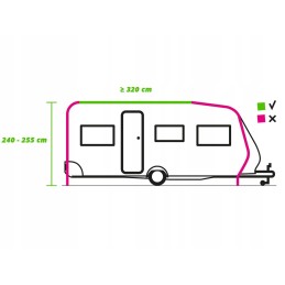 Pumped vestibule for camper trailer 320
