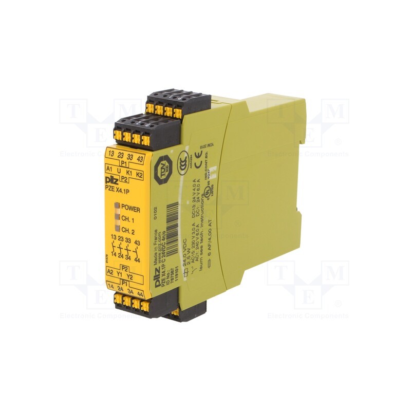 1 pcs x PILZ - 787587 - Module: extension, PZE X4.1P C, Usup: 24VDC, IN: 1, OUT: 4, -10÷55°C