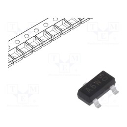 25 pcs x NEXPERIA - BAS16,215 - Diode: switching, SMD, 100V, 215mA, 4ns, SOT23, Ufmax: 1.25V, Ifsm: 4A