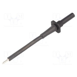 1 pcs x SCHu00dcTZINGER - SPS 2700 NI / SW - Probe tip, 10A, black, Socket size: 4mm, Plating: nickel plated