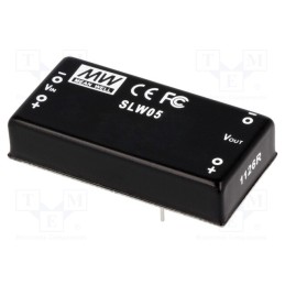 1 pcs x MEAN WELL - SLW05C-12 - Converter: DC/DC, 5W, Uin: 36÷72V, Uout: 12VDC, Iout: 416.66mA, 2'x1'