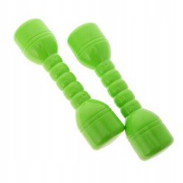 20 cm 1 pair of plastic dumbbells with a green sound