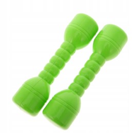 20 cm 1 pair of plastic dumbbells with a green sound