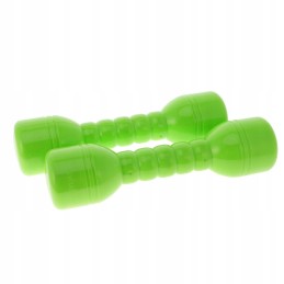 20 cm 1 pair of plastic dumbbells with a green sound