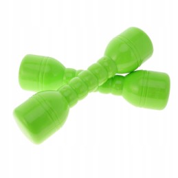 20 cm 1 pair of plastic dumbbells with a green sound