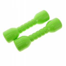 20 cm 1 pair of plastic dumbbells with a green sound