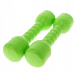 20 cm 1 pair of plastic dumbbells with a green sound