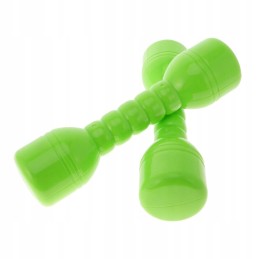 20 cm 1 pair of plastic dumbbells with a green sound