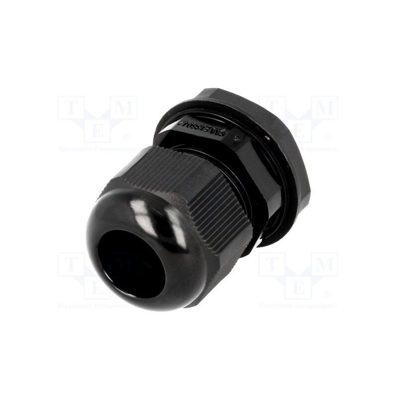 1 pcs x KSS WIRING - EGRWW16 - Cable gland, PG16, IP68, polyamide, black, UL94V-2, 17.3mm
