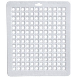 White metaltex sink mat, 32 x 27 cm