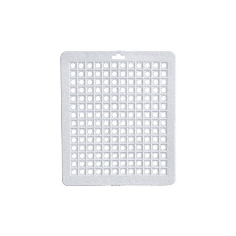 White metaltex sink mat, 32 x 27 cm