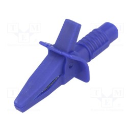 1 pcs x CLIFF - FCR7943 - Crocodile clip, 10A, blue, max.25mm, Connection: 4mm socket