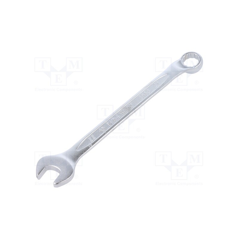 1 pcs x KING TONY - 1063-11 - Wrench, bent,combination spanner, 11mm, Chrom-vanadium steel